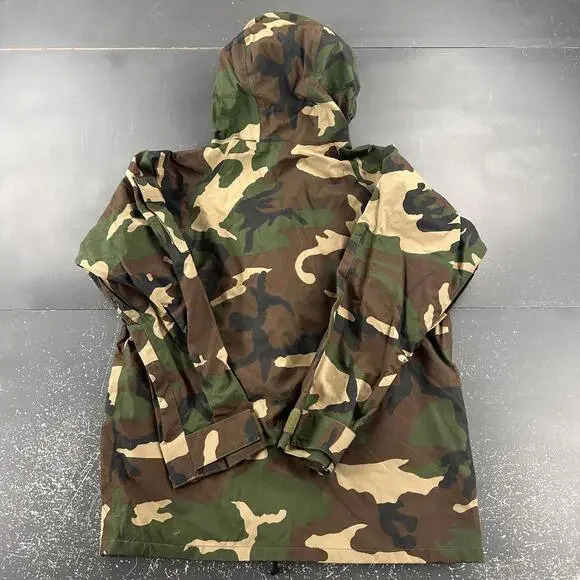 VTG Cold Weather Camouflage Parka MIL-P-44188D Medium Gortex Woodland New ECWS
